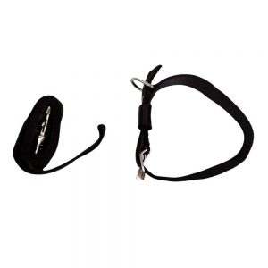 WOW COLLAR SET NYLON 1.25 INCH BLACK for Dogs/ Cats/ Pets