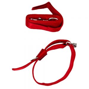 WOW COLLAR SET NYLON 1.25 INCH RED for Dogs/ Cats/ Pets