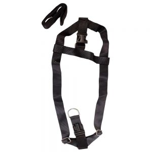 WOW BODY SET NYLON 1.5 INCH BLACK for Dogs/ Cats/ Pets