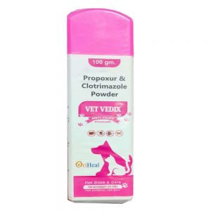 VET VEDIX Anti-ticks Powder for Dogs/ Cats/ Pets