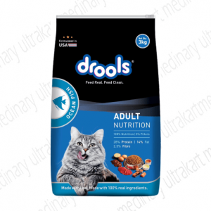 Drools Dry Cat Adult Food Ocean Fish 3kg