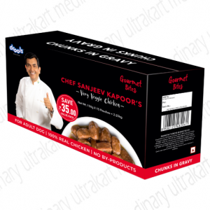 Drools Gourmet Bites Chicken Chunks in Gravy, Adult Wet Dog Food, Sanjeev Kapoor's Recipe - 150g (Pack of 15)