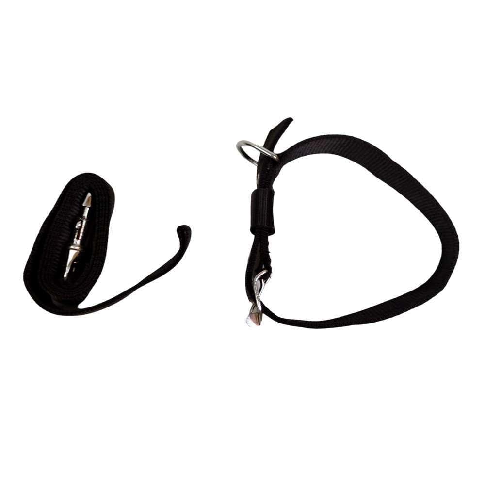 WOW COLLAR SET NYLON 1.25 INCH BLACK for Dogs/ Cats/ Pets