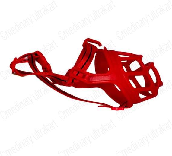MUZZLE IMPORTED FOR PETS / DOGS / CATS  (LILI MASCOTA) NO. 2 RED