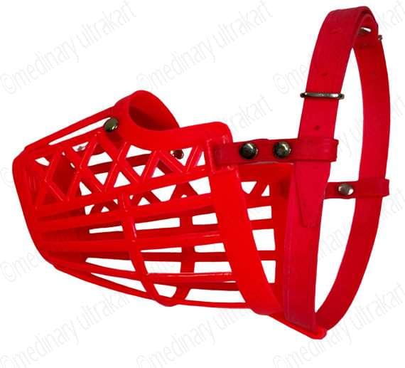 MUZZLE (BASKET) FOR PETS / DOGS / CATS NO. 6 PINK - Image 2