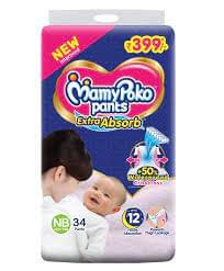 Mamy Poko Pants Extra Absorb NB 34