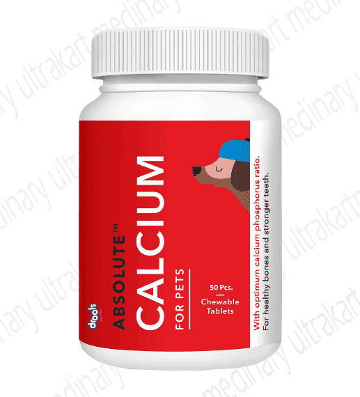 Drools Absolute Calcium Tablet- 50 Pieces (Dog Supplement)