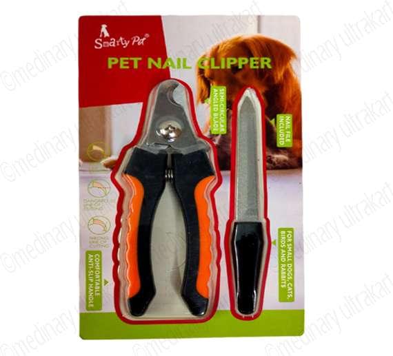 NAIL CUTTER FOR PETS / DOGS / CATS WITH FILLER (ORANGE)