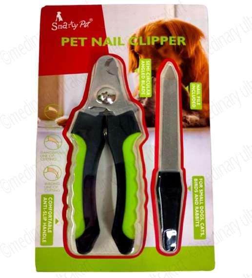 NAIL CUTTER FOR PETS / DOGS / CATS WITH FILLER (GREEN)