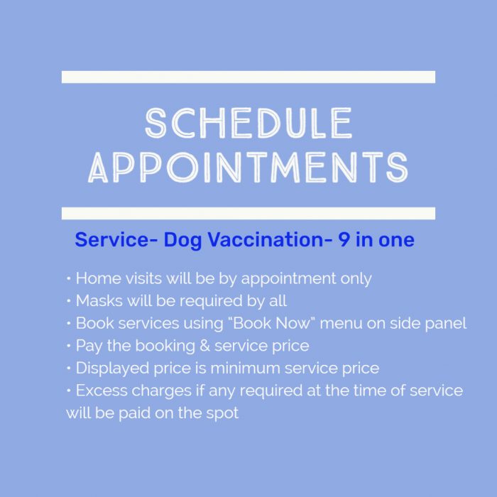 dog vaccination 9 in one dog vaccination 9 in one