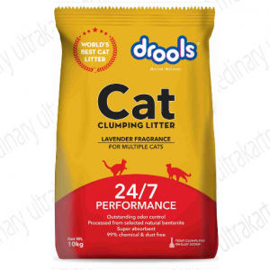 Drools Clumping Lavender Fragrance Cat Litter (For multiple cats), 10kg