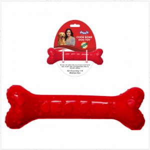 Drools Non-Toxic Rubber Dog Chew Bone Toy, Puppy/Dog Teething Toy (Medium) - 12.7 cm