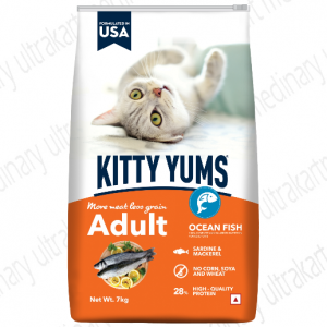 Kitty Yums Adult (+1 Year) Dry Cat Food, Ocean Fish, 7kg