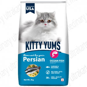 Kitty Yums Dry Persian Cat Food, Ocean Fish, 3kg
