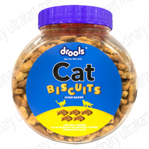Drools Real Chicken Biscuits, Cat Treats Jar - 400g