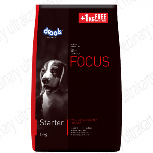 Drools Focus Starter Super Premium Dog Food, 12 kg (+1kg Extra Free Inside)