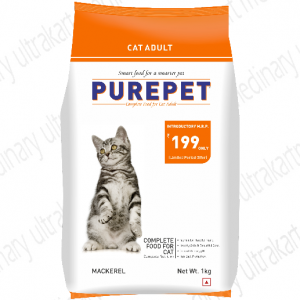 Purepet Mackerel Adult Cat Food, 1 kg