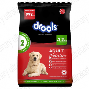 Drools 100% Vegetarian Adult Dog Food, 6.5kg (+1.2kg Extra Free Inside)