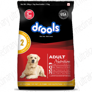 Drools Chicken and Egg Adult Dry Dog Food, 10kg + 1kg Free