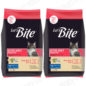 Let's Bite Cat Active Adult 500g (Buy 1 Get 1)