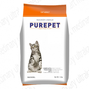 Purepet Mackerel Adult Cat Food, 1.2kg