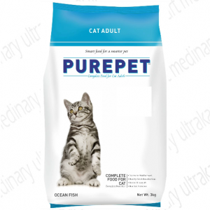 Purepet Ocean Fish Adult Cat Food, 3 kg