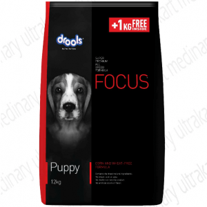 Drools Focus Puppy Dry Dog Food, 12 kg (+1kg Extra Free Inside)