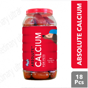Drools Absolute Calcium Sausage Dog Supplement -Jar ,18 Pieces