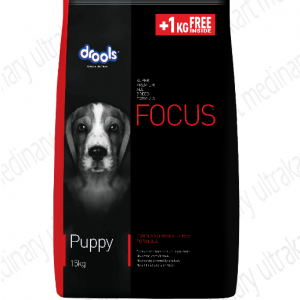 Drools Focus Puppy Super Premium Dog Food, 15kg (+1kg Extra Free Inside)