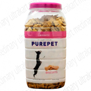 Purepet Mutton Flavour, Real Chicken Biscuit,Dog Treats- Jar, 455g