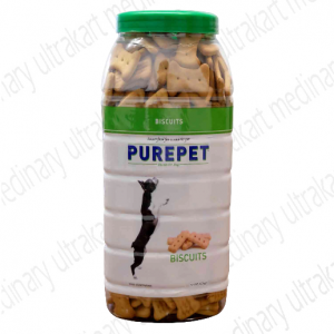 Purepet 100% Vegeterian Biscuit,Dog Treats- Jar, 905g
