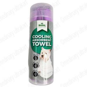 PET TOWEL FOR PETS / DOGS / CATS (BASIL) PURPLE