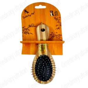 PIN BRUSH BAMBOO (GROOMING BRUSH) SMALL BLACK