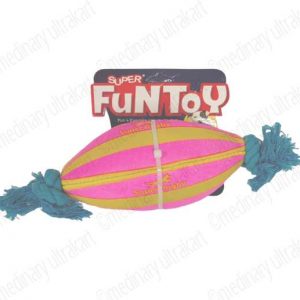 TOY SUPER RUGBY BALL FOR PETS / DOGS / CATS  PINK