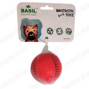 TOY TREAT BALL FOR PETS / DOGS / CATS RED