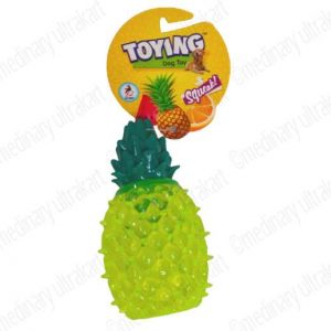 TOY FRUIT PINEAPPLE GREEN FOR PETS / DOGS / CATS