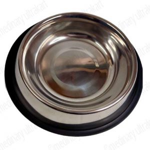 FEEDING BOWL STEEL (SCOOBEE) LARGE FOR PETS / DOGS / CATS