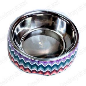 FEEDING BOWL (MELAMINE) FOR PETS / DOGS / CATS MULTI COLOR LARGE