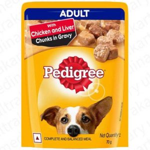 PEDIGREE ADULT GRAVY (With Chicken And Liver Chunks) 15 packets