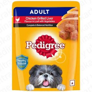 Pedigree Adult Wet Dog Food, Chicken Grilled Liver in Loaf with Vegetables