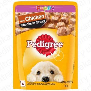 Pedigree chicken chunks in gravy for puppy (Pack of 15)